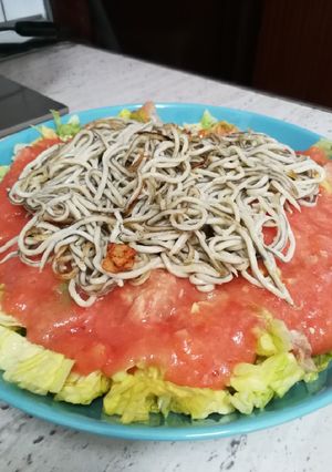 Una foto de Ensalada templada de gulas