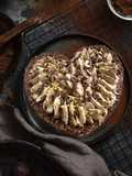Tarte sem forno com creme de chocolate
