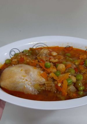 Una foto de Pollo Guisado