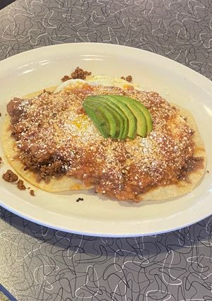 A picture of Huveos rancheros.