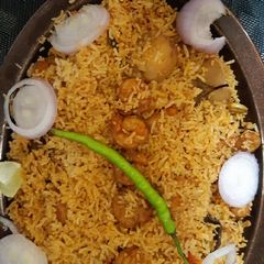 A picture of Jhinga Pulao.
