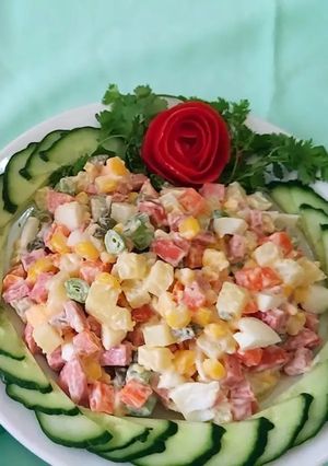 Hình của món Salad Nga.