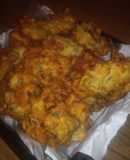 Buñuelos de cebolla verdeo