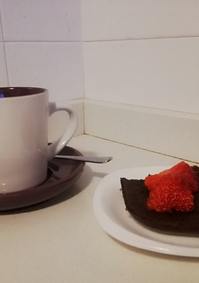 Una foto de Brownie de chocolate