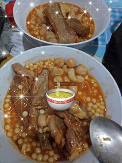صورة لوصفة عيش(بركوكس) بالقديد