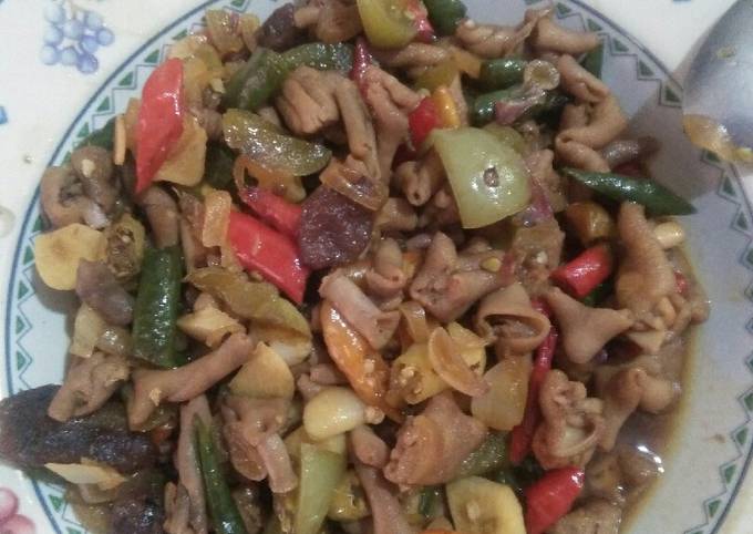 Resep Tumis usus ayam, Bikin Ngiler