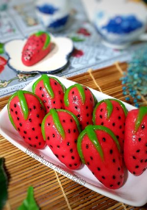 Foto resep 🍓kueku strowberi 🍓