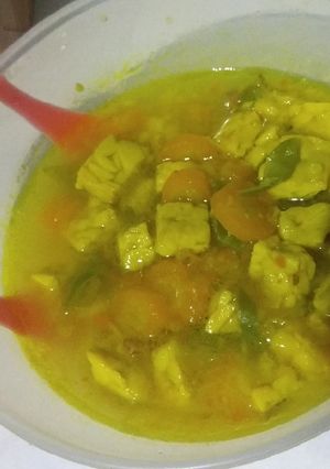 Foto resep Sayur kuning wortel, tempe, buncis (mpasi 1 tahun +)