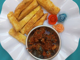 Coated yam fries
