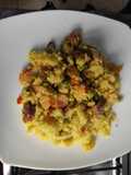 Arroz con choritos-longaniza