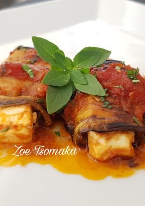 Φωτογραφία της συνταγής Ρολά Μελιτζάνας με τυρί Φέτα