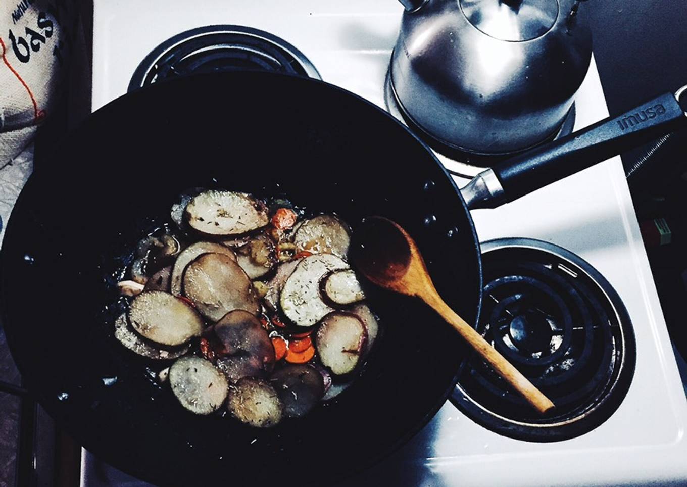 Fried Potatoes & Carrots