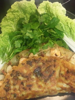 A picture of Vietnamese Shrimp & Mung Bean Crepe.