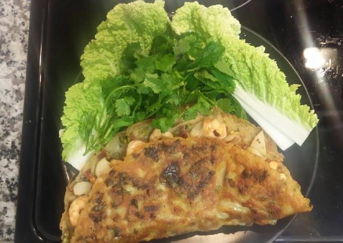 Easiest Way to Prepare Favorite Vietnamese Shrimp & Mung Bean Crepe