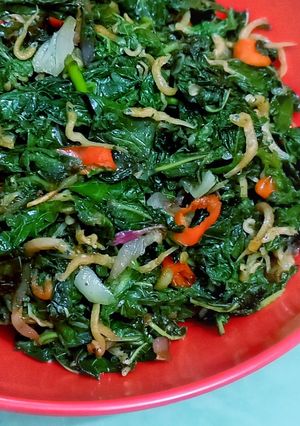 Foto resep Oseng Daun Pepaya dan Teri