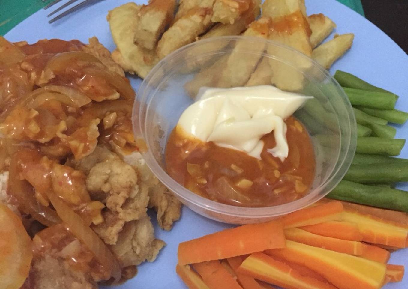 Steak Ayam simple