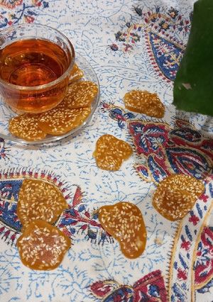 عکسی از دستور سوهان عسلی کنجدی