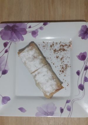 Una foto de Strudel de manzana