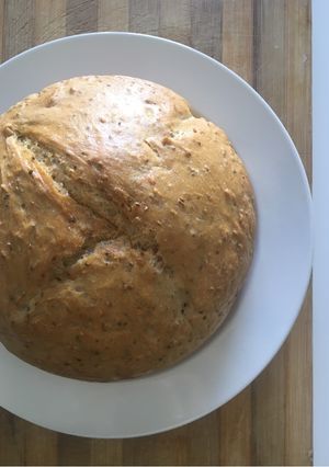 Una foto de Pan de espelta con semillas de chía y lino