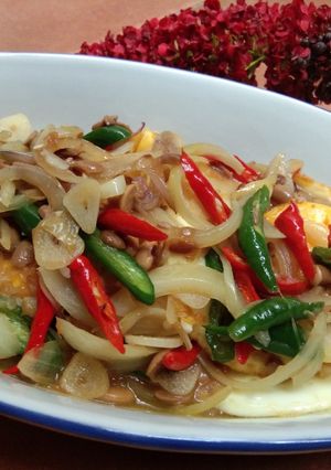 Foto resep Telor ceplok bumbu tauco