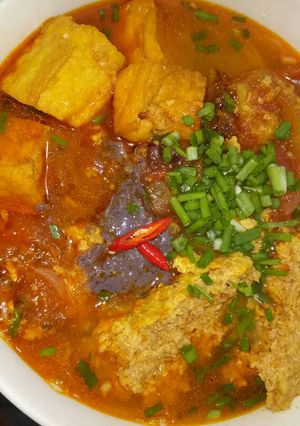 Hình của món Bún riêu miền nam.