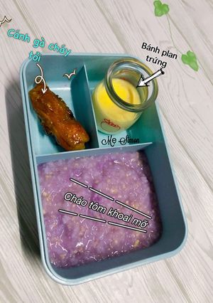 Hình của món Ăn dặm - Cháo tôm khoai mỡ.