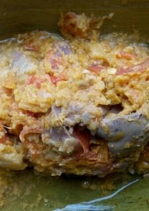 Foto resep Botok ati ampela bumbu rujak
