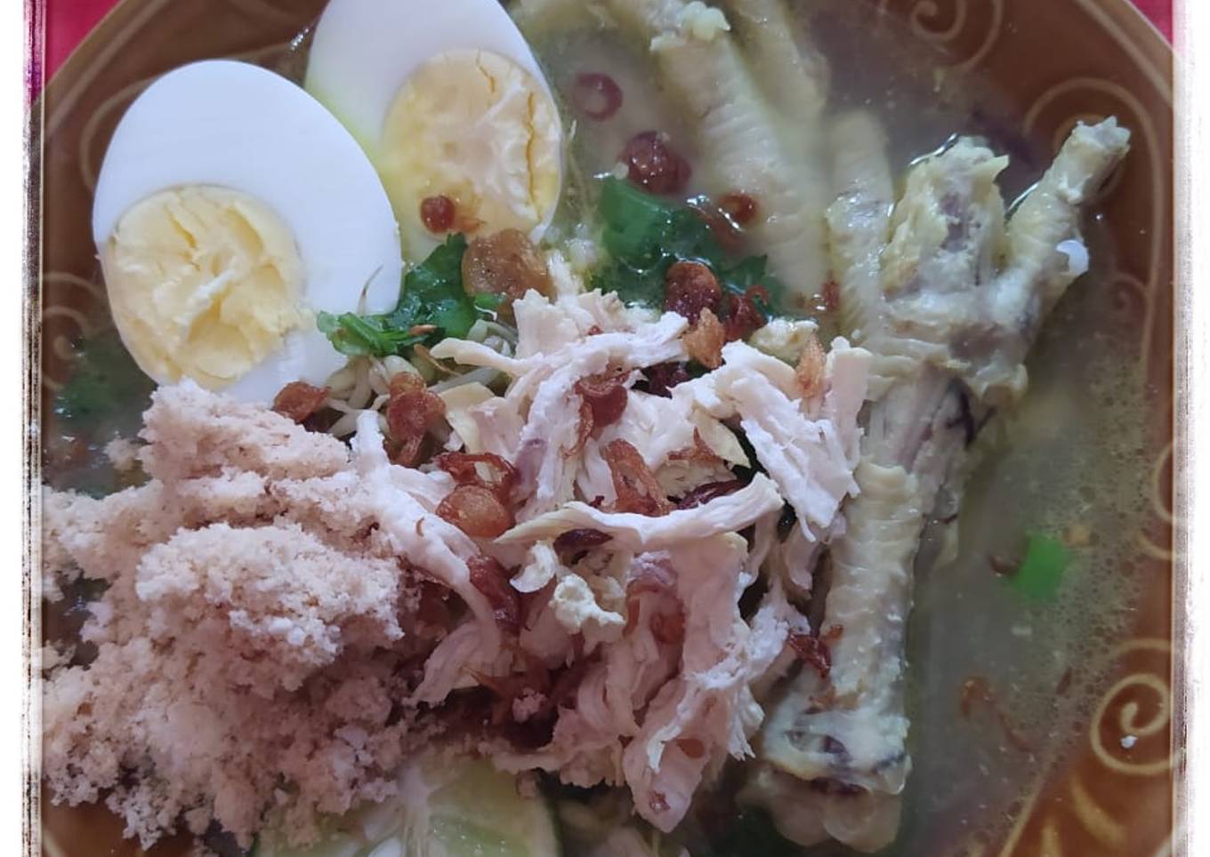 Soto Lamongan dengan Bubuk Koya