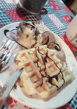 Una foto de Waffles