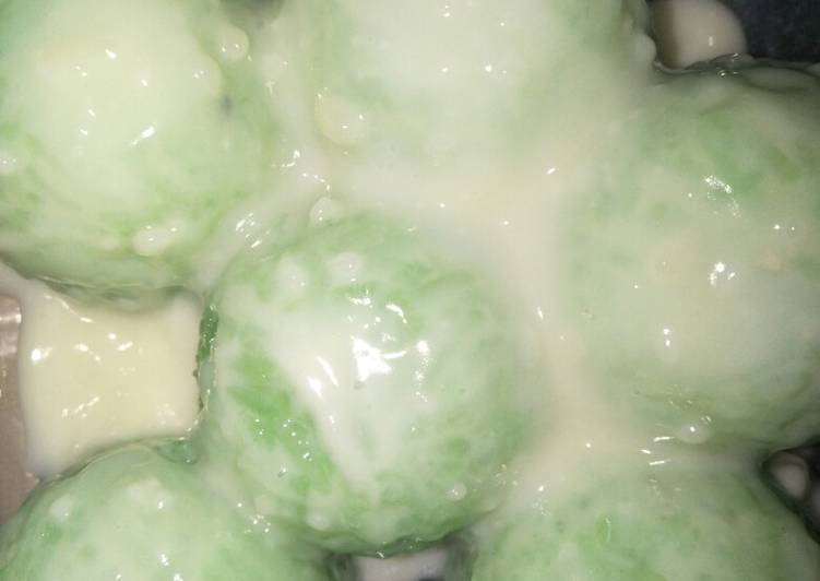 Wajik pandan + vanila vla