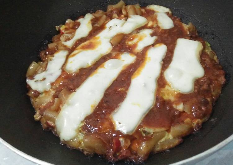 Resep Pizza kentang / kentang panggang teflon Anti Gagal