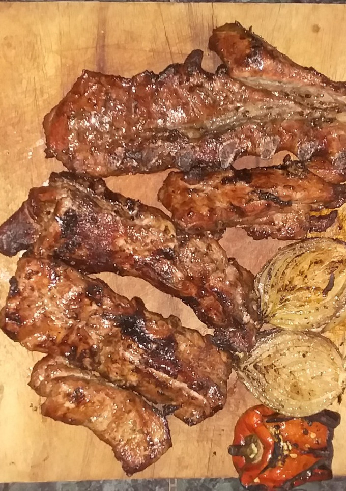 Una foto de Costilla de cerdo asada