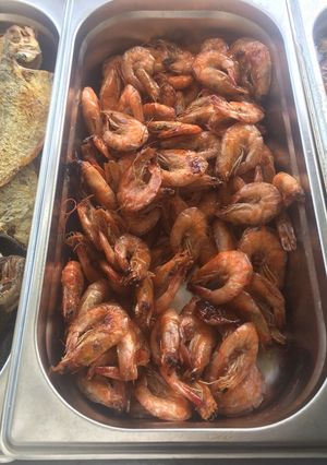 Hình của món Tôm rang mắm chuẩn Bắc Bộ cực dễ.
