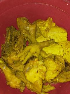 Foto resep Ayam ungkep bumbu kuning