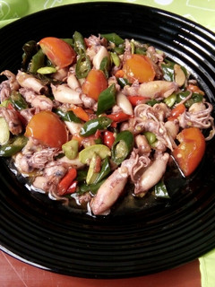 Foto resep Oseng Cumi Asin Pete