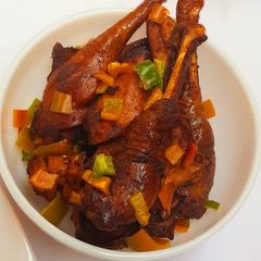 A picture of Pan grilled chicken.