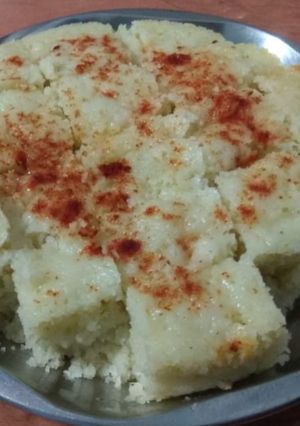 A picture of Rava sooji Dhokla.