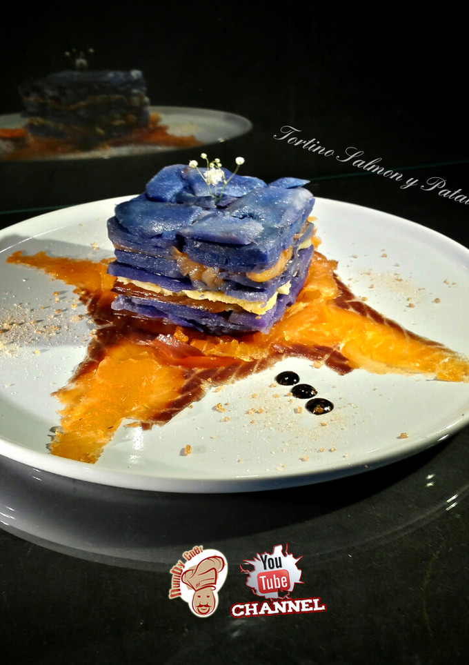 Una foto de Tortino de salmón y patatas