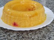 A picture of orange jello