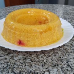 A picture of Mango Jello Pudding.