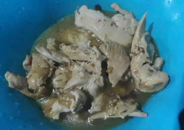 Recipe of Shredded chicken peppersoup in 23 Minutes at Home