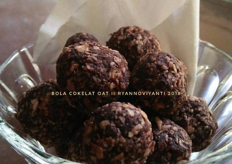Bola cokelat oat