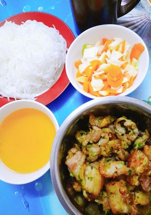 Hình của món Bún thịt nướng.