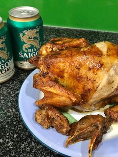 Hình của món Gà nướng nồi chiên không dầu.