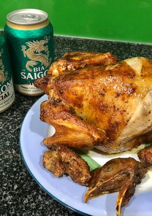 Hình của món Gà nướng nồi chiên không dầu.