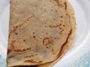 Una foto de crepas con harina integral