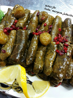 عکسی از دستور دلمه برگ مو
