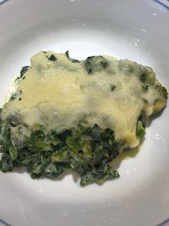 A picture of Easter Spinach Casserole 🐥.