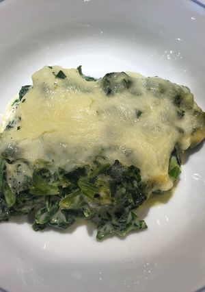 A picture of Easter Spinach Casserole 🐥.