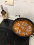 Arroz meloso de atún fresco